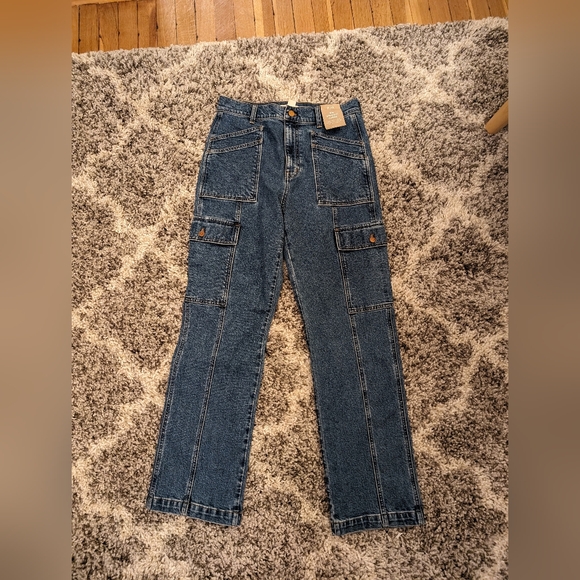 Madewell 90s Cargo Utility Straight high rise Jean size 29 - Picture 2 of 10
